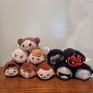 Star Wars Tsum Tsum Plush Set 10 Pcs Miniplush Figures